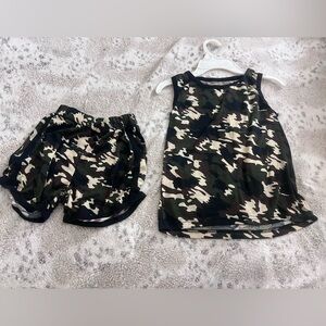 Camo two piece boys outfit